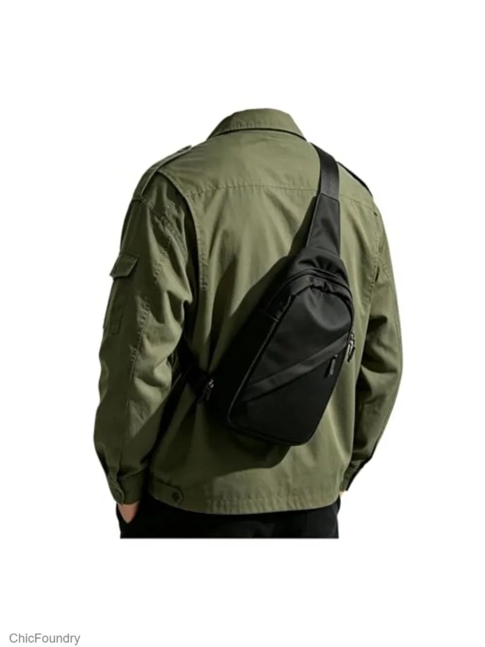 Small Nylon Sling Crossbody Bag Anti-Theft Daypack for Travel Hiking